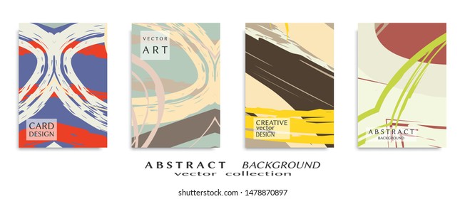 Abstract universal grunge art texture, web header template. Collage page, design for card, invitation, brochure brush strokes style, banner idea, book cover, booklet print, flyer sheet a4