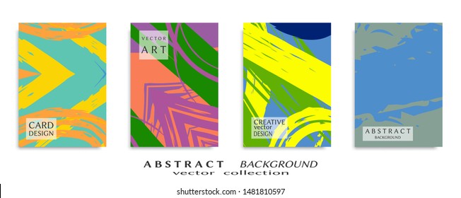 Abstract universal grunge art texture, web header template. Collage page, design for card, invitation, brochure brush strokes style, banner idea, book cover, booklet print, flyer sheet a4