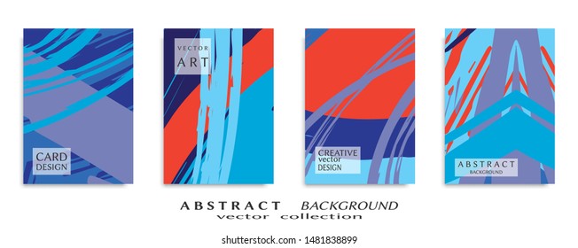 Abstract universal grunge art texture, web header template. Collage page, design for card, invitation, brochure brush strokes style, banner idea, book cover, booklet print, flyer sheet a4
