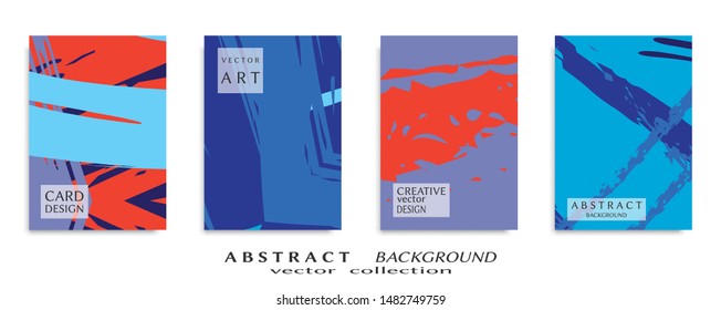 Abstract universal grunge art texture, web header template. Collage page, design for card, invitation, brochure brush strokes style, banner idea, book cover, booklet print, flyer sheet a4