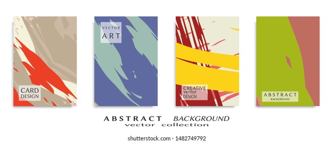 Abstract universal grunge art texture, web header template. Collage page, design for card, invitation, brochure brush strokes style, banner idea, book cover, booklet print, flyer sheet a4