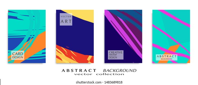 Abstract universal grunge art texture, web header template. Collage page, design for card, invitation, brochure brush strokes style, banner idea, book cover, booklet print, flyer sheet a4