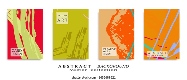 Abstract universal grunge art texture, web header template. Collage page, design for card, invitation, brochure brush strokes style, banner idea, book cover, booklet print, flyer sheet a4