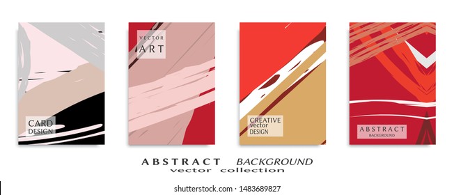 Abstract universal grunge art texture, web header template. Collage page, design for card, invitation, brochure brush strokes style, banner idea, book cover, booklet print, flyer sheet a4