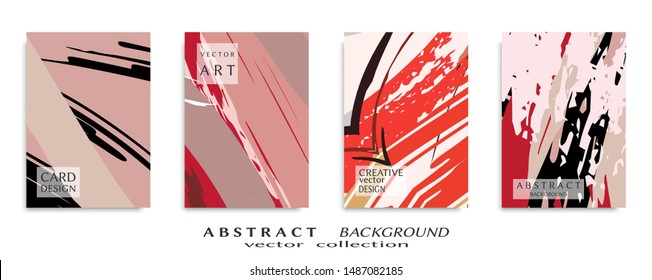 Abstract universal grunge art texture, web header template. Collage page, design for card, invitation, brochure brush strokes style, banner idea, book cover, booklet print, flyer sheet a4