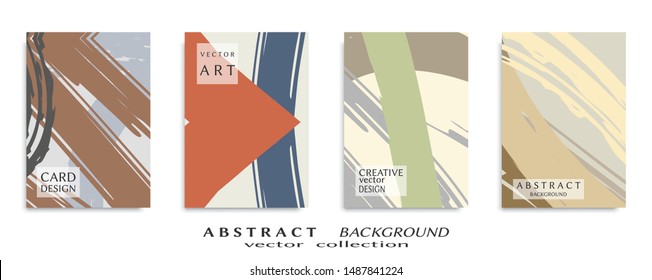 Abstract universal grunge art texture, web header template. Collage page, design for card, invitation, brochure brush strokes style, banner idea, book cover, booklet print, flyer sheet a4