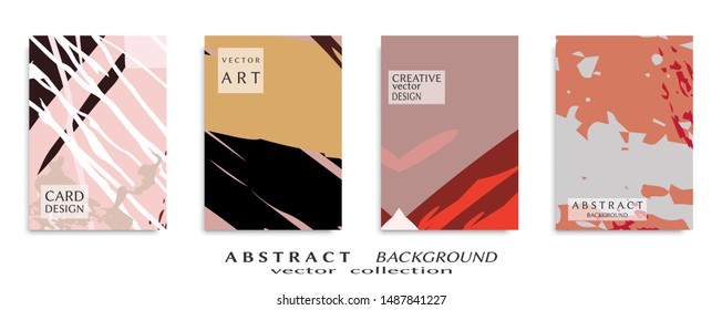 Abstract universal grunge art texture, web header template. Collage page, design for card, invitation, brochure brush strokes style, banner idea, book cover, booklet print, flyer sheet a4