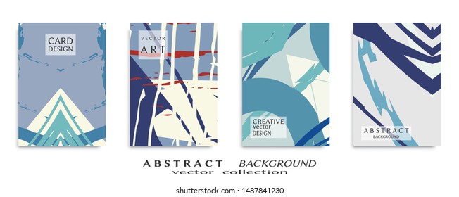 Abstract universal grunge art texture, web header template. Collage page, design for card, invitation, brochure brush strokes style, banner idea, book cover, booklet print, flyer sheet a4