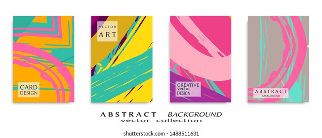 Abstract universal grunge art texture, web header template. Collage page, design for card, invitation, brochure brush strokes style, banner idea, book cover, booklet print, flyer sheet a4