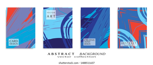 Abstract universal grunge art texture, web header template. Collage page, design for card, invitation, brochure brush strokes style, banner idea, book cover, booklet print, flyer sheet a4