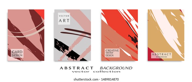 Abstract universal grunge art texture, web header template. Collage page, design for card, invitation, brochure brush strokes style, banner idea, book cover, booklet print, flyer sheet a4