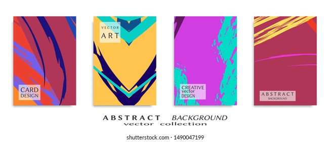 Abstract universal grunge art texture, web header template. Collage page, design for card, invitation, brochure brush strokes style, banner idea, book cover, booklet print, flyer sheet a4