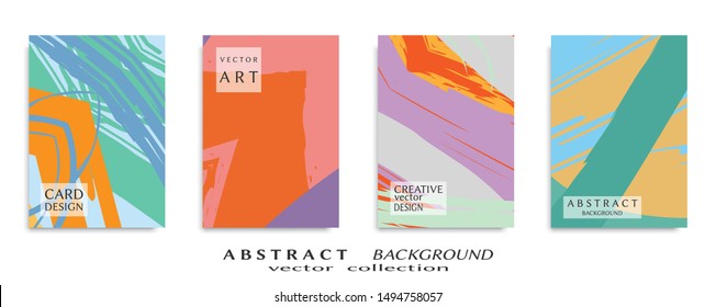 Abstract universal grunge art texture, web header template. Collage page, design for card, invitation, brochure brush strokes style, banner idea, book cover, booklet print, flyer sheet a4