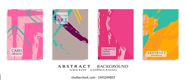 Abstract universal grunge art texture, web header template. Collage page, design for card, invitation, brochure brush strokes style, banner idea, book cover, booklet print, flyer sheet a4