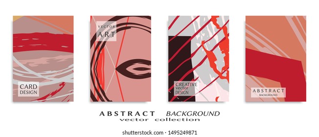 Abstract universal grunge art texture, web header template. Collage page, design for card, invitation, brochure brush strokes style, banner idea, book cover, booklet print, flyer sheet a4