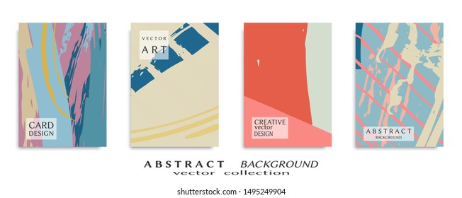 Abstract universal grunge art texture, web header template. Collage page, design for card, invitation, brochure brush strokes style, banner idea, book cover, booklet print, flyer sheet a4