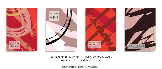 Abstract universal grunge art texture, web header template. Collage page, design for card, invitation, brochure brush strokes style, banner idea, book cover, booklet print, flyer sheet a4