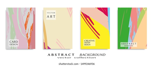 Abstract universal grunge art texture, web header template. Collage page, design for card, invitation, brochure brush strokes style, banner idea, book cover, booklet print, flyer sheet a4