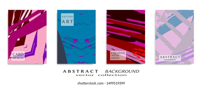 Abstract universal grunge art texture, web header template. Collage page, design for card, invitation, brochure brush strokes style, banner idea, book cover, booklet print, flyer sheet a4