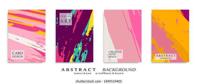 Abstract universal grunge art texture, web header template. Collage page, design for card, invitation, brochure brush strokes style, banner idea, book cover, booklet print, flyer sheet a4