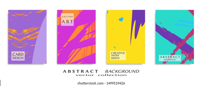 Abstract universal grunge art texture, web header template. Collage page, design for card, invitation, brochure brush strokes style, banner idea, book cover, booklet print, flyer sheet a4