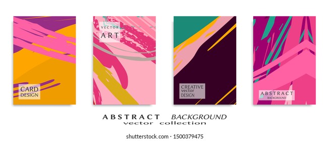 Abstract universal grunge art texture, web header template. Collage page, design for card, invitation, brochure brush strokes style, banner idea, book cover, booklet print, flyer sheet a4