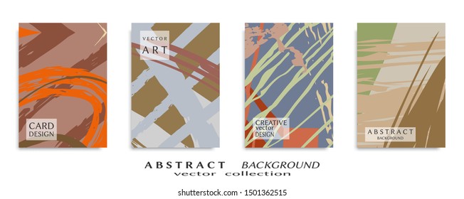 Abstract universal grunge art texture, web header template. Collage page, design for card, invitation, brochure brush strokes style, banner idea, book cover, booklet print, flyer sheet a4