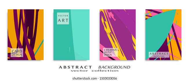 Abstract universal grunge art texture, web header template. Collage page, design for card, invitation, brochure brush strokes style, banner idea, book cover, booklet print, flyer sheet a4