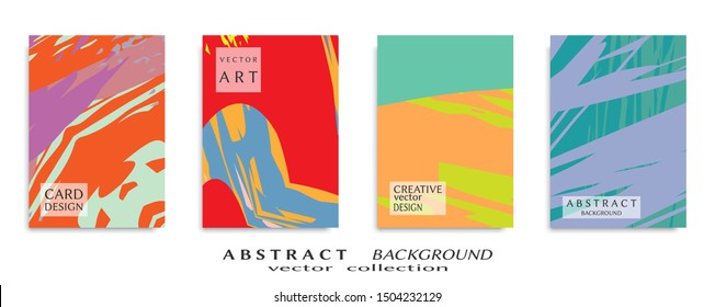 Abstract universal grunge art texture, web header template. Collage page, design for card, invitation, brochure brush strokes style, banner idea, book cover, booklet print, flyer sheet a4