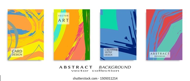 Abstract universal grunge art texture, web header template. Collage page, design for card, invitation, brochure brush strokes style, banner idea, book cover, booklet print, flyer sheet a4