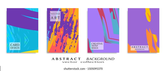 Abstract universal grunge art texture, web header template. Collage page, design for card, invitation, brochure brush strokes style, banner idea, book cover, booklet print, flyer sheet a4