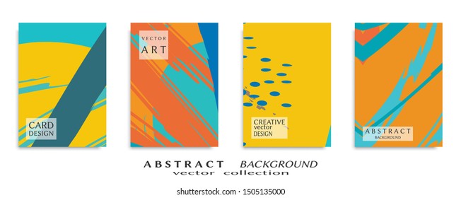 Abstract universal grunge art texture, web header template. Collage page, design for card, invitation, brochure brush strokes style, banner idea, book cover, booklet print, flyer sheet a4