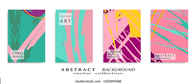Abstract universal grunge art texture, web header template. Collage page, design for card, invitation, brochure brush strokes style, banner idea, book cover, booklet print, flyer sheet a4