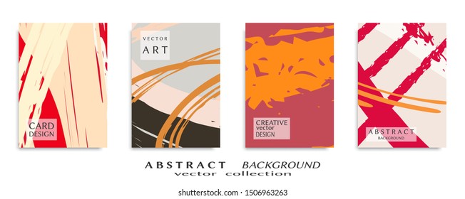 Abstract universal grunge art texture, web header template. Collage page, design for card, invitation, brochure brush strokes style, banner idea, book cover, booklet print, flyer sheet a4