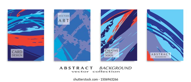 Abstract universal grunge art texture, web header template. Collage page, design for card, invitation, brochure brush strokes style, banner idea, book cover, booklet print, flyer sheet a4