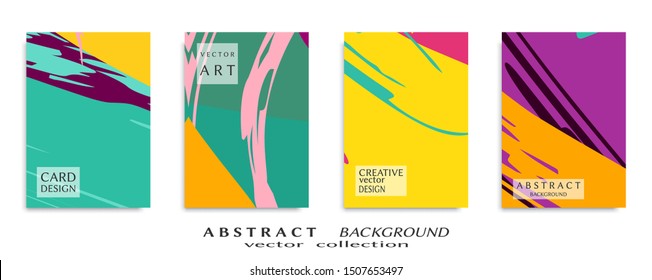 Abstract universal grunge art texture, web header template. Collage page, design for card, invitation, brochure brush strokes style, banner idea, book cover, booklet print, flyer sheet a4
