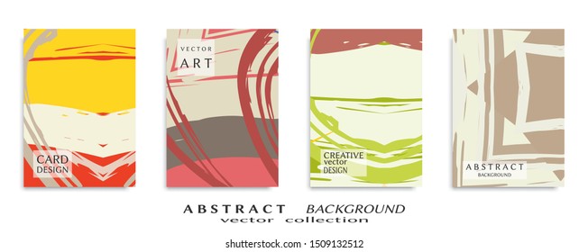Abstract universal grunge art texture, web header template. Collage page, design for card, invitation, brochure brush strokes style, banner idea, book cover, booklet print, flyer sheet a4