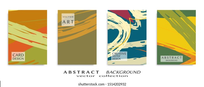 Abstract universal grunge art texture, web header template. Collage page, design for card, invitation, brochure brush strokes style, banner idea, book cover, booklet print, flyer sheet a4