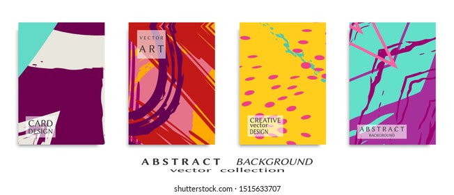 Abstract universal grunge art texture, web header template. Collage page, design for card, invitation, brochure brush strokes style, banner idea, book cover, booklet print, flyer sheet a4