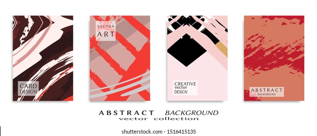 Abstract universal grunge art texture, web header template. Collage page, design for card, invitation, brochure brush strokes style, banner idea, book cover, booklet print, flyer sheet a4