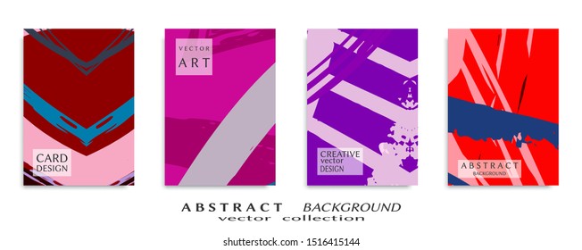 Abstract universal grunge art texture, web header template. Collage page, design for card, invitation, brochure brush strokes style, banner idea, book cover, booklet print, flyer sheet a4