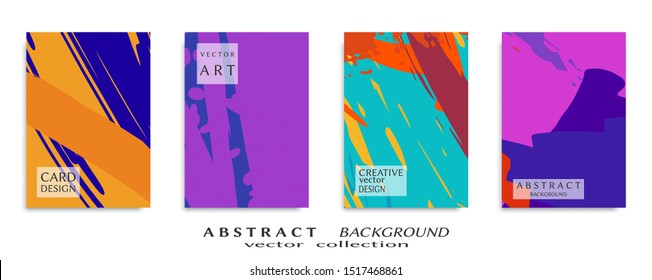 Abstract universal grunge art texture, web header template. Collage page, design for card, invitation, brochure brush strokes style, banner idea, book cover, booklet print, flyer sheet a4