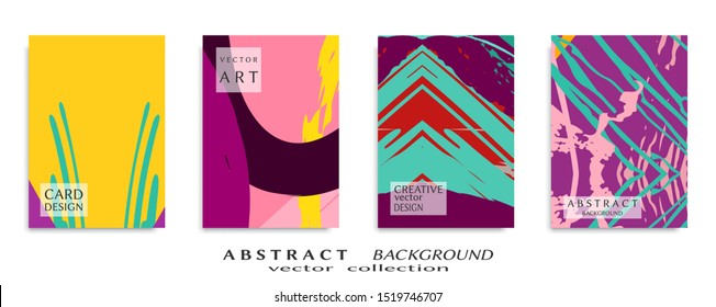 Abstract universal grunge art texture, web header template. Collage page, design for card, invitation, brochure brush strokes style, banner idea, book cover, booklet print, flyer sheet a4