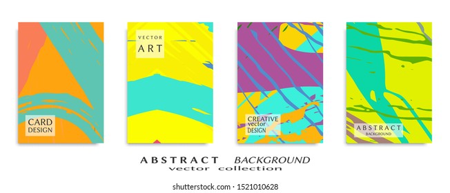Abstract universal grunge art texture, web header template. Collage page, design for card, invitation, brochure brush strokes style, banner idea, book cover, booklet print, flyer sheet a4