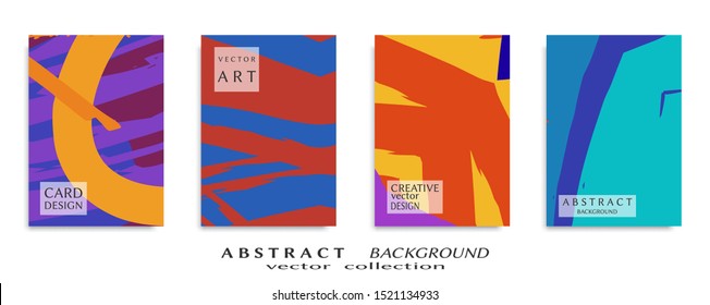 Abstract universal grunge art texture, web header template. Collage page, design for card, invitation, brochure brush strokes style, banner idea, book cover, booklet print, flyer sheet a4