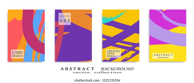 Abstract universal grunge art texture, web header template. Collage page, design for card, invitation, brochure brush strokes style, banner idea, book cover, booklet print, flyer sheet a4