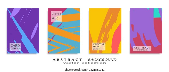 Abstract universal grunge art texture, web header template. Collage page, design for card, invitation, brochure brush strokes style, banner idea, book cover, booklet print, flyer sheet a4