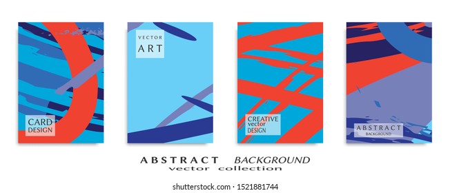 Abstract universal grunge art texture, web header template. Collage page, design for card, invitation, brochure brush strokes style, banner idea, book cover, booklet print, flyer sheet a4