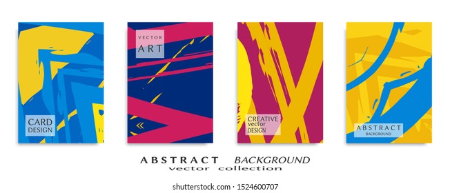 Abstract universal grunge art texture, web header template. Collage page, design for card, invitation, brochure brush strokes style, banner idea, book cover, booklet print, flyer sheet a4