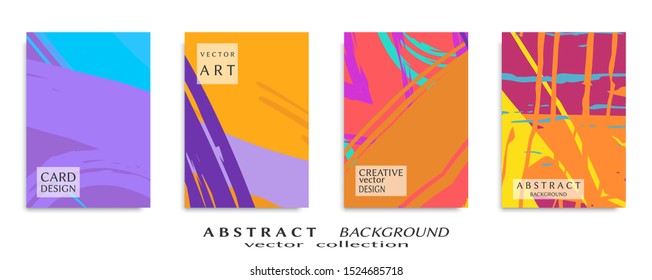 Abstract universal grunge art texture, web header template. Collage page, design for card, invitation, brochure brush strokes style, banner idea, book cover, booklet print, flyer sheet a4